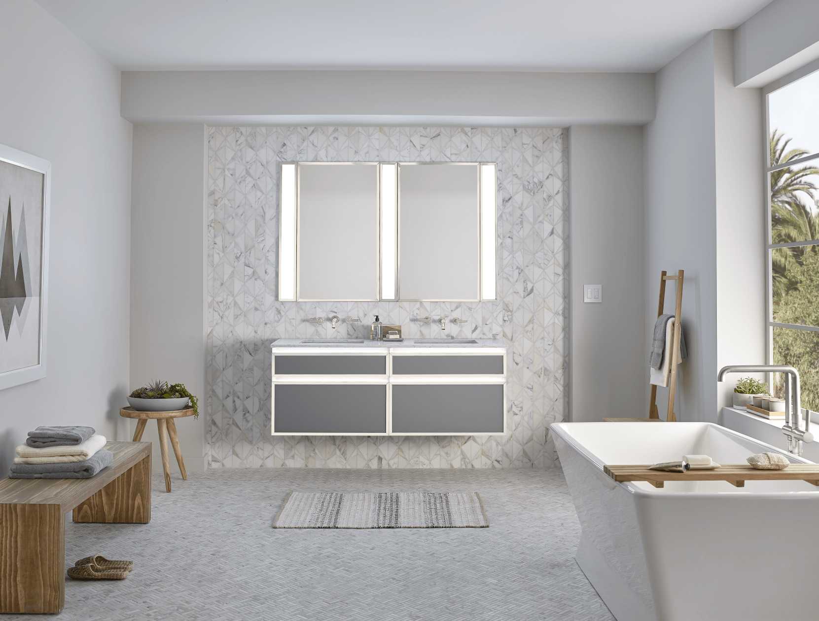 40 Beautiful White Bathroom Ideas and Designs Robern